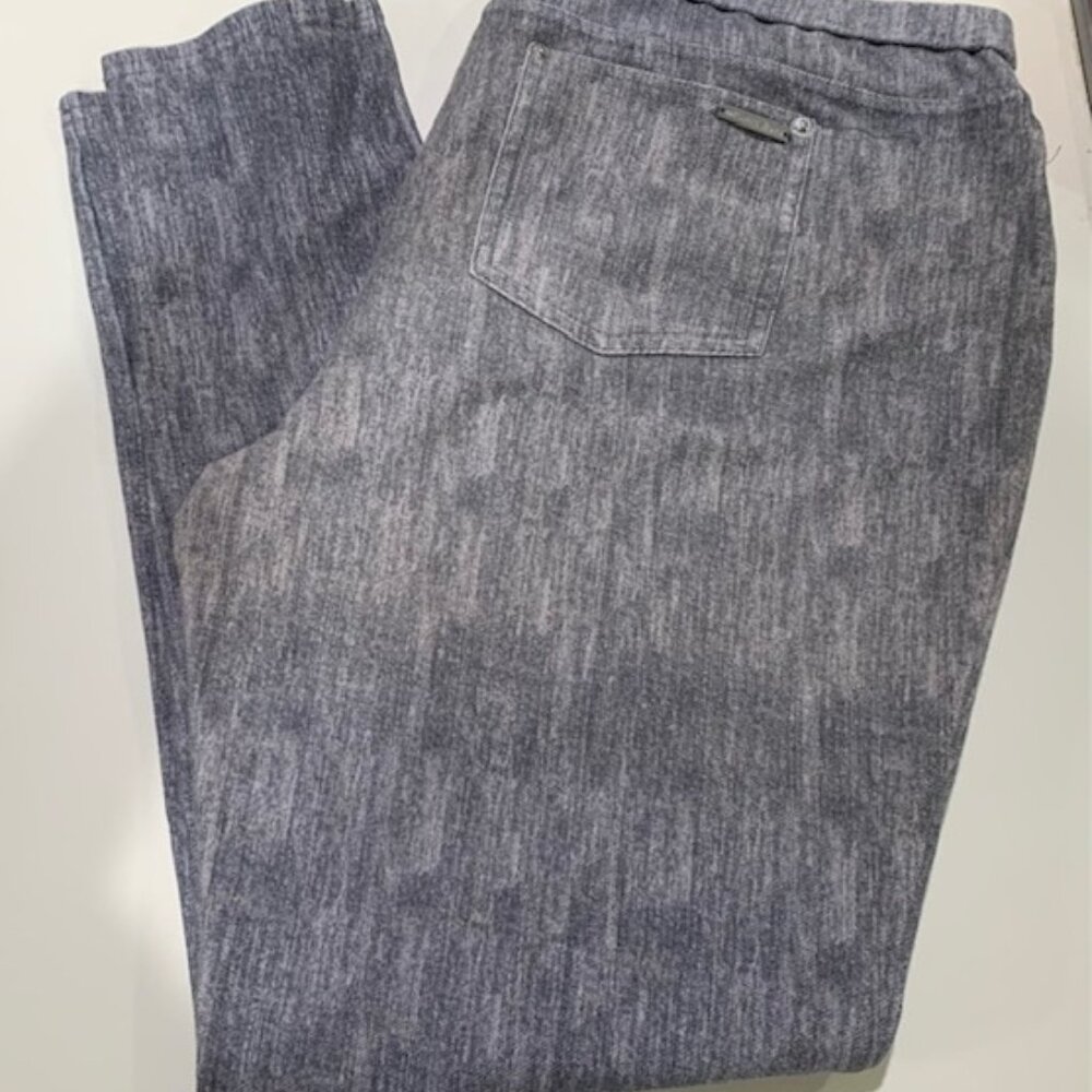 Michael Kors Women's Gray Pull On Pants Curvy Stretch Size XL Tapered